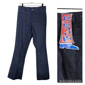 TALL Vintage 60s Big Ace Flare Deadstock Jeans in size 10